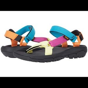 Teva Hurricane Retro Multicolor Sandals, Sz 7